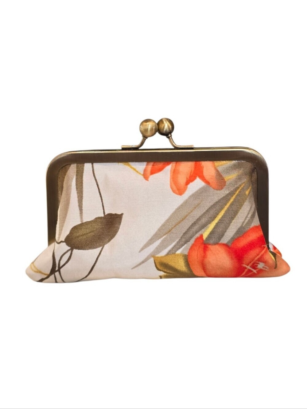 Kisslock Floral Goldtone Clutch Pouch Bundle - Picture 9 of 15